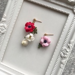 アネモネ＊春色ピアス・イヤリング①