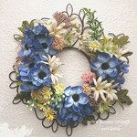 Interior design flower wreath