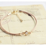  Leather＊ petite fleur　ブレスレット