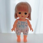 メルちゃんサイズ　肌着セット　キャミソール　パンツ　水色　サクランボ