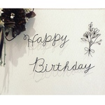 シンプルＨappy Ｂirthdayとブーケセット飾り 