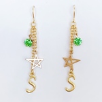 Starイニシャルピアス【イニシャル変更可】