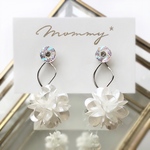 Pearl(aurora) 大ぶりピアス・イヤリング