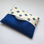 【再販】普通サイズ＊プロヴァンス柄 ロイヤルブルー 裏地つき ポケットティッシュケース