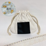 おにぎり巾着（小）裏地:黄花柄