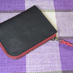 Ｌ字ファスナー財布　ＢＬＡＣＫ＆ＲＥＤ　3