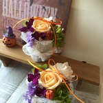 ハロウィンカラー♪ 花束風 秋　ミニアレンジ
