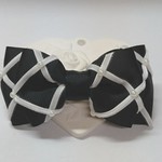 【送料込み】Opera  ❇  white line＆pearl  バレッタ         