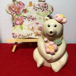 [cat様専用]しろくま貯金箱  ひな祭り 桃の花セット