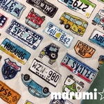 108×50★ｷﾙﾃｨﾝｸﾞ★レトロな車★アイボリー