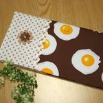 【送料無料】チケットホルダー（マスクケース）☆目玉焼き③