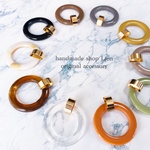 colorful ring×gold ピアス/イヤリング 