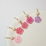 水引 桜🌸とコットンパールの揺れるピアス(イヤリング)