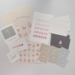 sweets postcards & stickers set 
