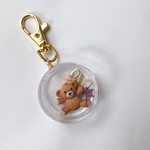 shaka shaka key charm teddy bear hug