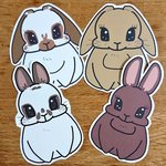 大きなうさぎシールセット