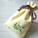 (M様オーダー品)バラ刺繍の巾着