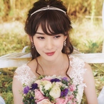 【t27】ウェディング ティアラ  シンプル 大人花嫁 ブライダル