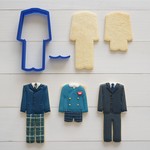 制服・男子（幼稚園/小学校/高校）【縦9.4cm】クッキー型・クッキーカッター