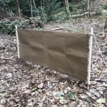 受注製作 Ms-1 国産帆布製 マルチスクリーン ウインドスクリーン 40x100cm 風防 陣幕 焚き火幕