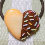  【再販2】ハートのチョコクッキー❤️ヘアゴム