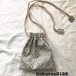 haruto様専用ギャラリー♡パイソンの巾着バッグ