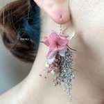 champ de fleure　　シャンドゥフルール　swag ピアス/イヤリング     コーラルピンク