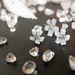 冬桜〇墨色Sサイズ〇ピアス・イヤリング【片耳ずつ売り】