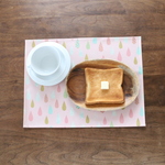 撥水♬ラミネートのランチョンマット★しずく　ピンク