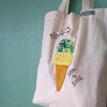 アイスクリーム エコバッグ『レモン味』　　毎日の笑顔と一緒に持ち歩こう