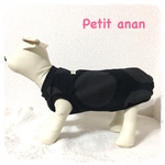 犬服＊黒の大きな水玉