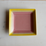 twotonecolor正角皿(ピンク)　