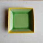 twotonecolor正角皿(グリーン)　