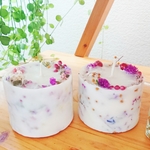 ボタニカルアロマキャンドル♡ソイワックス＊グリーンアップルの香り