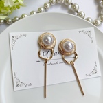 2way♡ゴールドパールカボション   リングスティックピアス