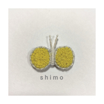 つぶつぶ羽のちょうちょブローチ(再販)