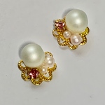 オープンハートのゴールドピアス
