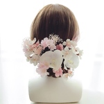  送料無料✳︎【再販×2】胡蝶蘭と桜の髪飾り＊成人式前撮り・結婚式・ウェディング・ヘッドドレス・前撮り