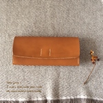 春財布♪　キャメルヌメ革の長財布　b