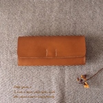 春財布♪　キャメルヌメ革の長財布　a