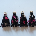 #110 タッセルパーツ【2pair・ black】