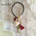 *再販*【送料無料】❤️heart＆ antique key のバックチャーム❤️