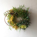 Wreath ミモザと柳とグレビレア