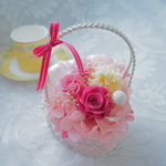 【appolo724様専用】ハートワイヤーアレンジ【プリザーブドフラワー】母の日入学祝い結婚祝い