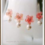 【送料無料】露桜（ノンホールピアス）