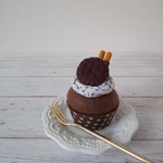 カップケーキ（クッキー&クリーム）☆フェルトスイーツBOX