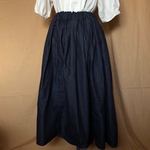 〈sale〉児島ライトオンデニムタックギャザースカート