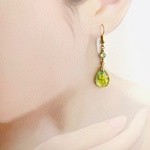 イエローフラワーピアス