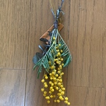 ミモザのドライフラワー…ミニスワッグ