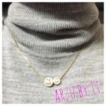 smile pearl collection#tiny necklace♡